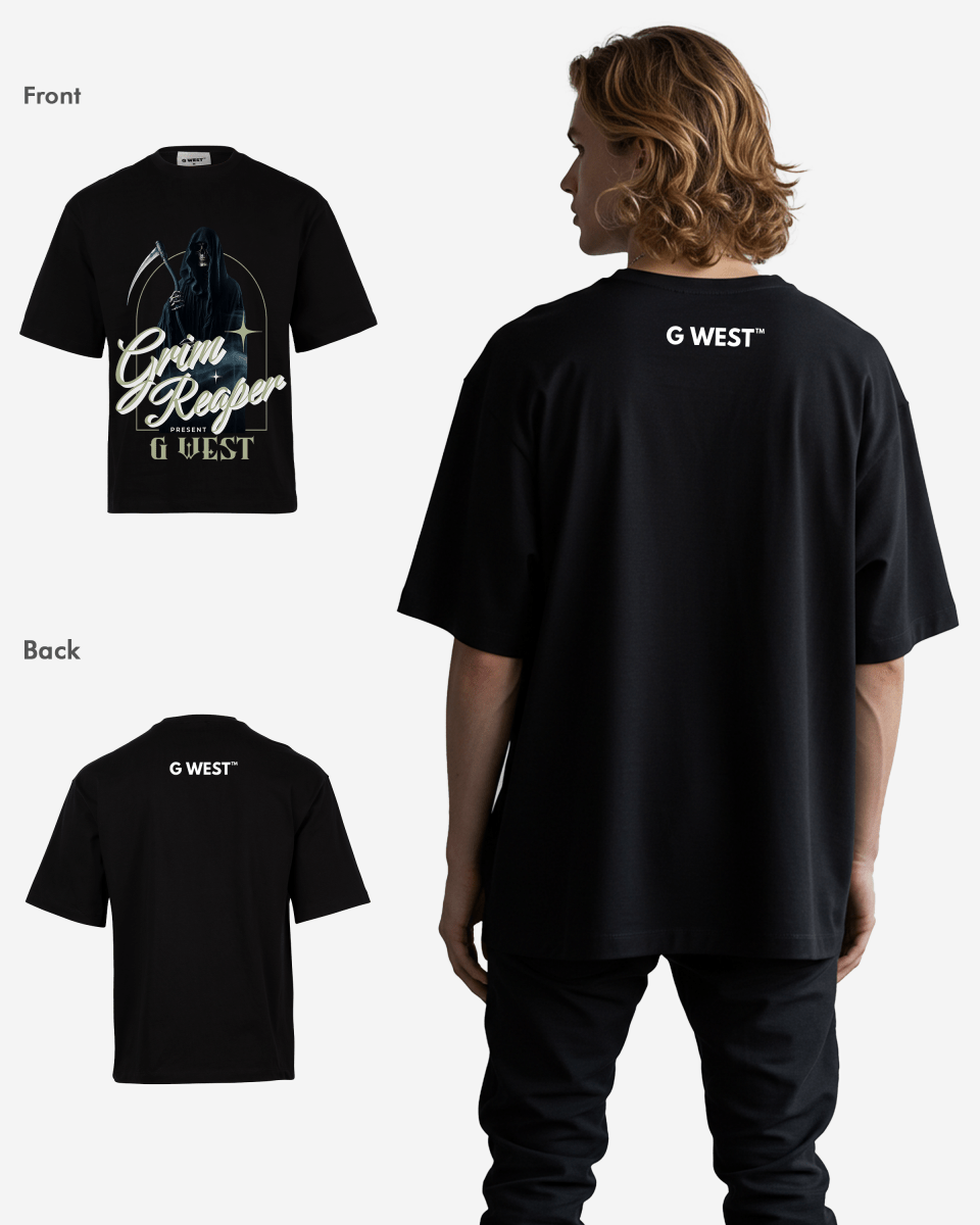 G-WEST GRIM REAPER OVERSIZED TEE