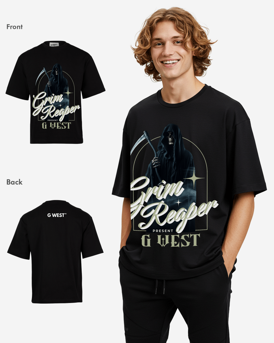 G-WEST GRIM REAPER OVERSIZED TEE