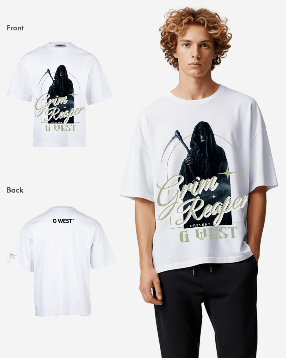 G-WEST GRIM REAPER OVERSIZED TEE