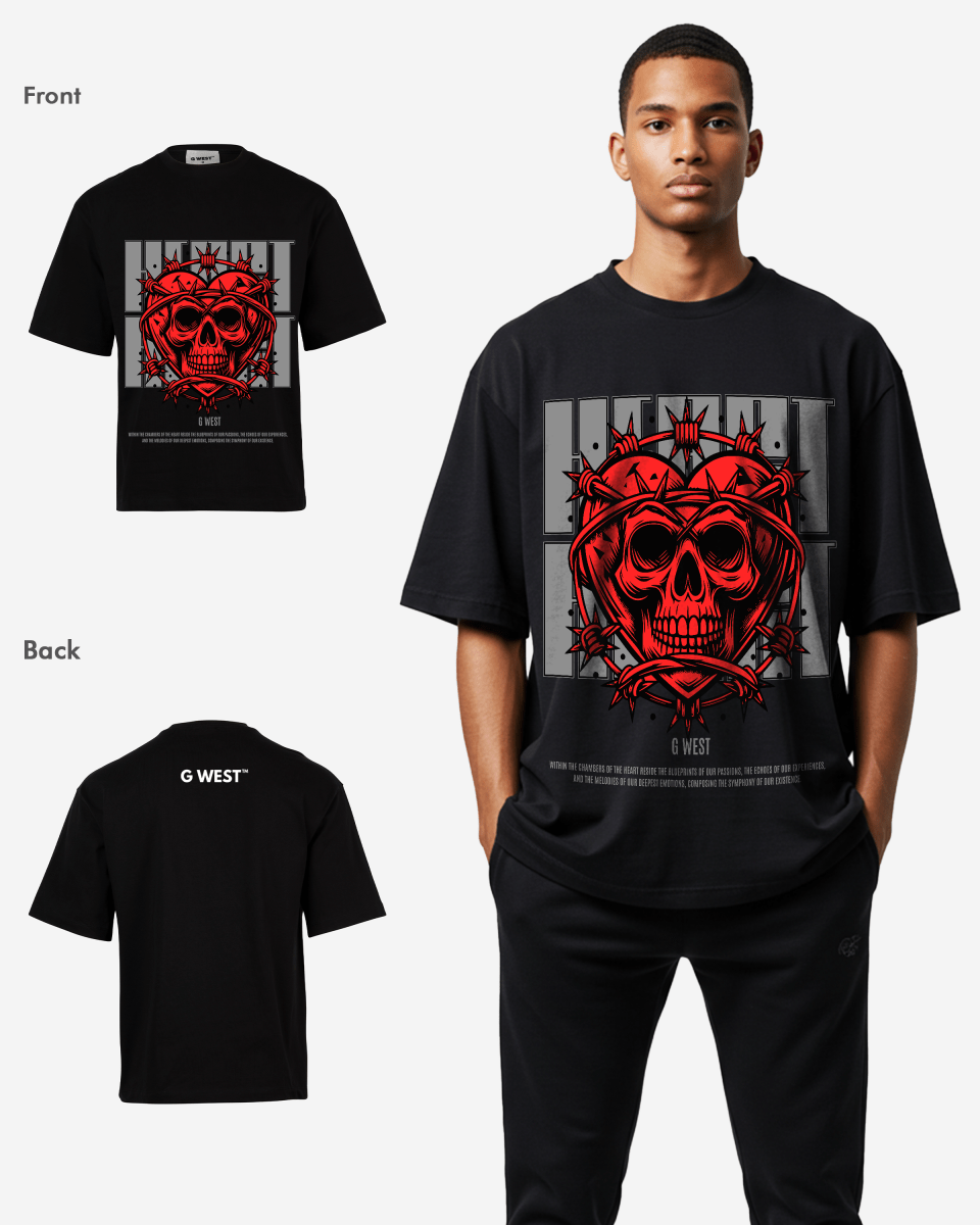 G-WEST HEARTWIRED OVERSIZED TEE