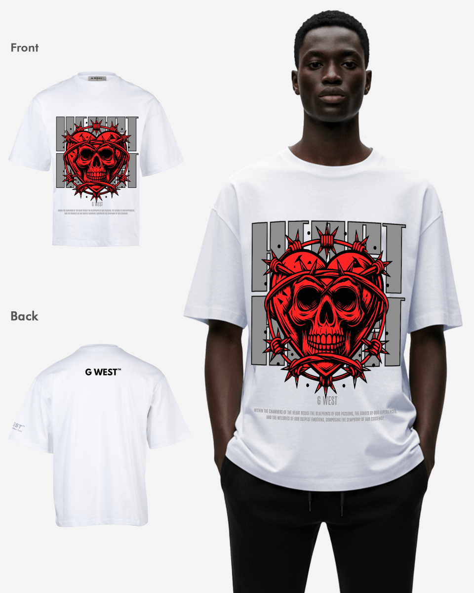 G-WEST HEARTWIRED OVERSIZED TEE