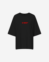 G West Heavyweight Logo Wear Oversized T-Shirt - WOMEN