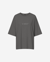 G West Heavyweight Logo Wear Oversized T-Shirt - WOMEN