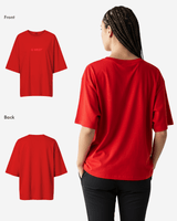 G West Heavyweight Logo Wear Oversized T-Shirt - WOMEN