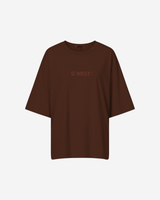 G West Heavyweight Logo Wear Oversized T-Shirt - WOMEN