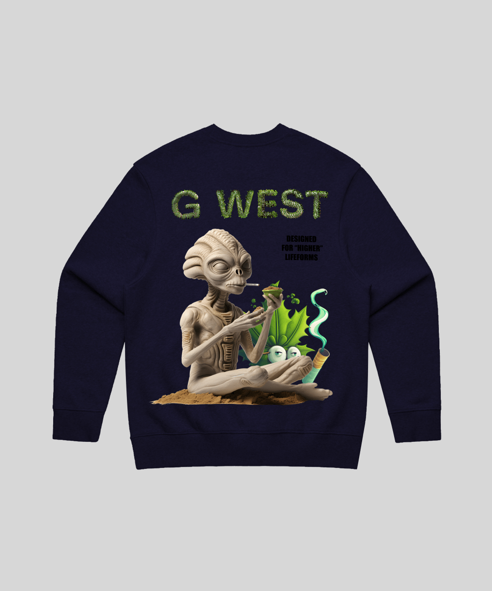 G West Higher Lifefrom Heavy Premium Crewneck