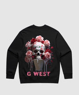 G West Ice Cream Skull Heavy Premium Crewneck