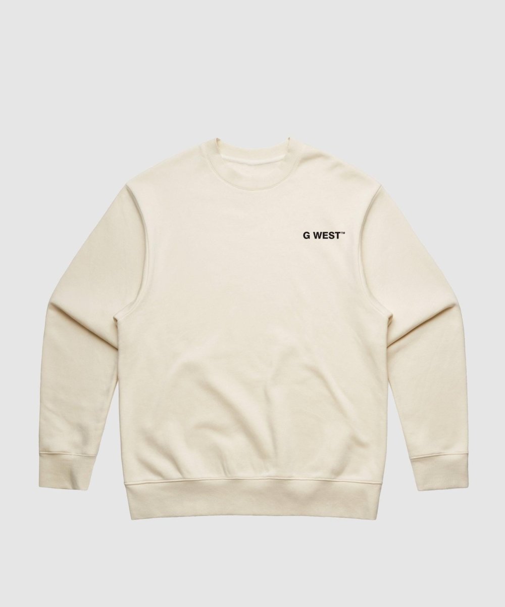 G West Ice Cream Skull Heavy Premium Crewneck
