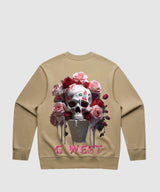 G West Ice Cream Skull Heavy Premium Crewneck