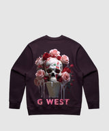 G West Ice Cream Skull Heavy Premium Crewneck