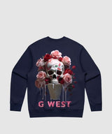 G West Ice Cream Skull Heavy Premium Crewneck