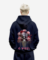 G West Ice Cream Skull Heavy Premium Oversized Hoodie