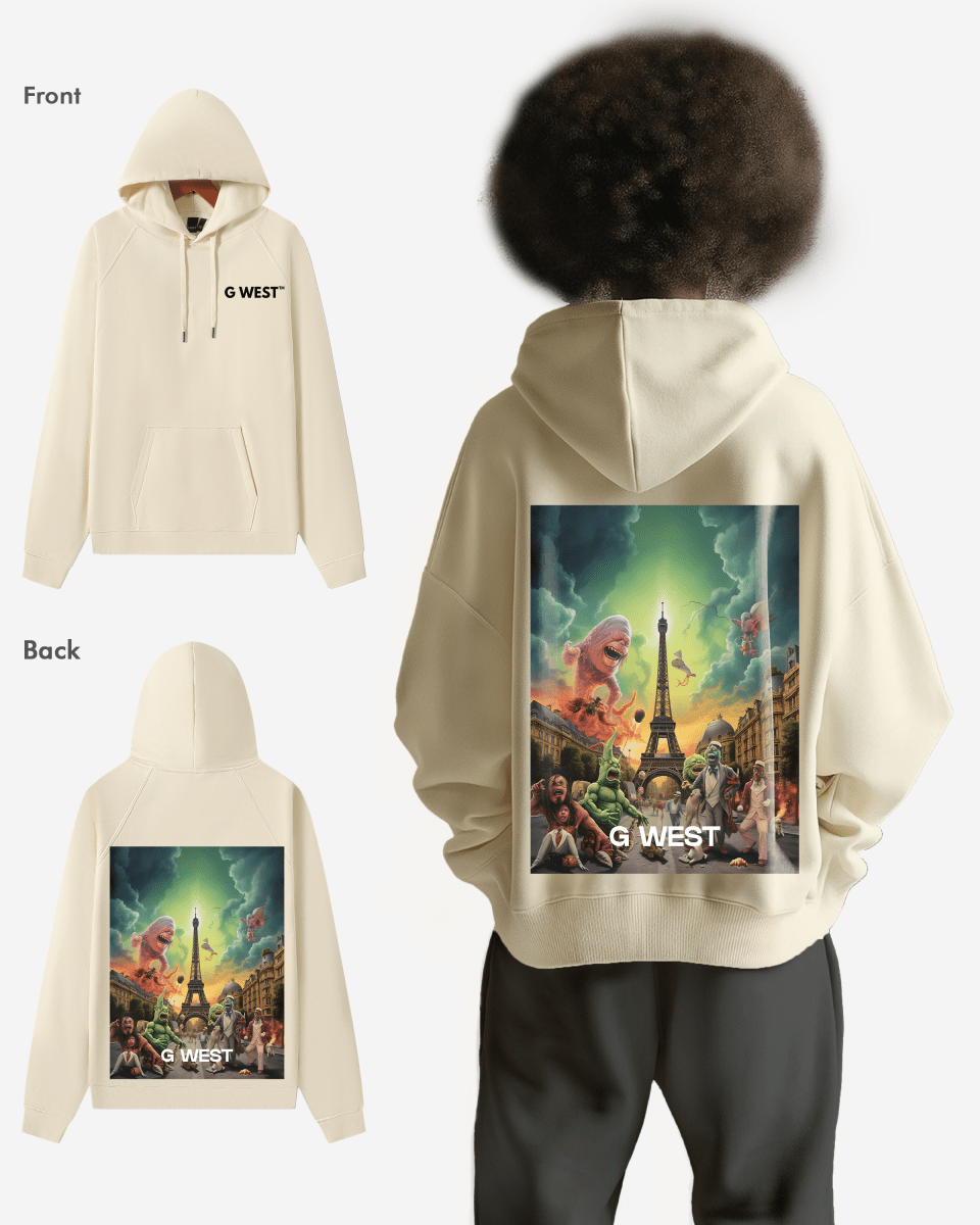 G West In Paris Heavy Premium Oversize Hoodie