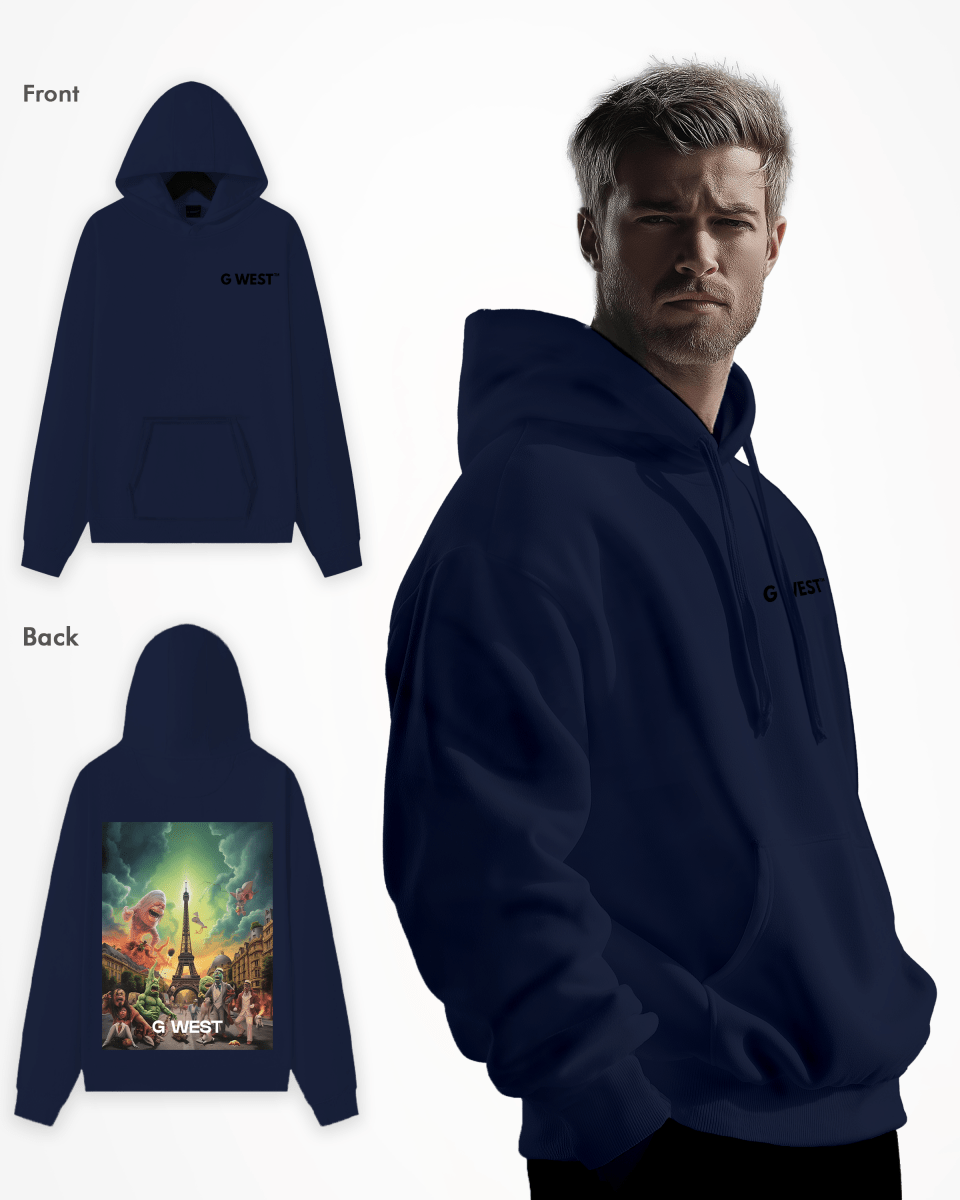 G West In Paris Heavy Premium Oversize Hoodie