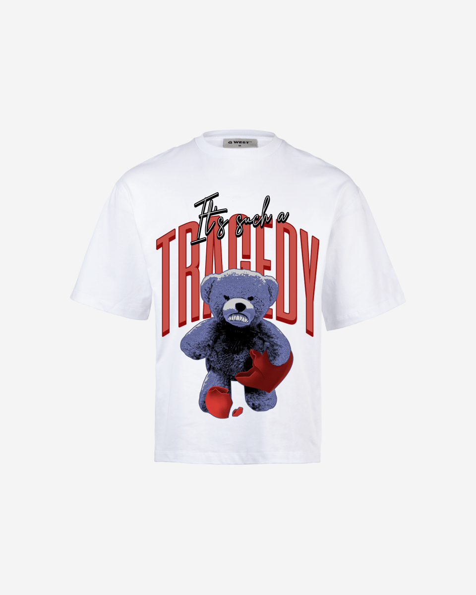 G-WEST IT'S SUCH A TRAGEDY OVERSIZED TEE