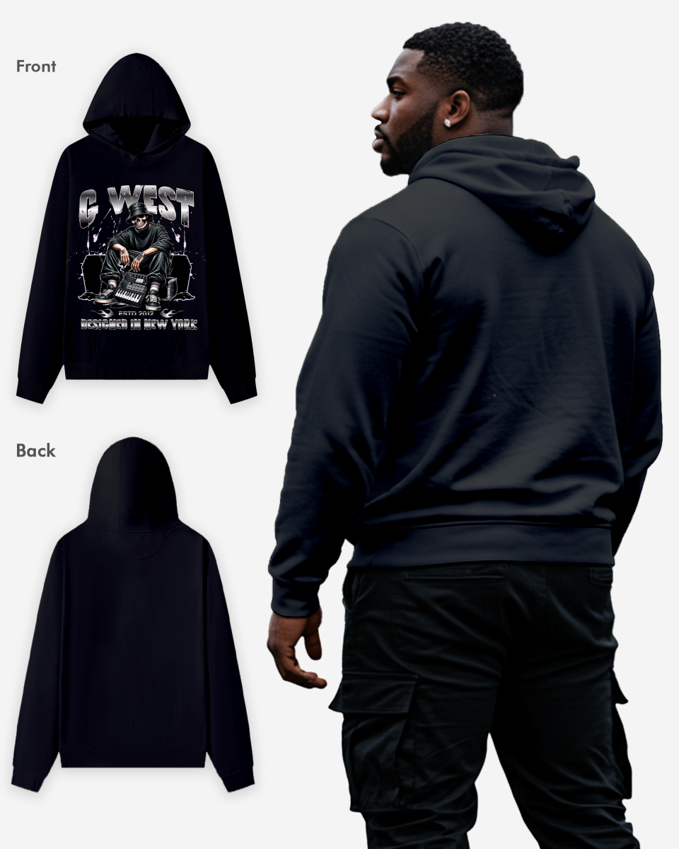 G West Jamming With The Dead Hoodie Big and Tall