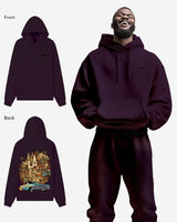 G West La Culture Black Heavy Premium Oversize Hoodie