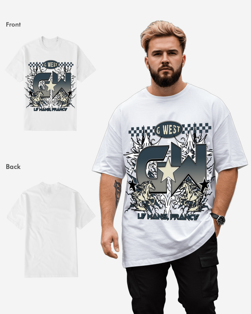 G West Le Mans France Oversized Tee