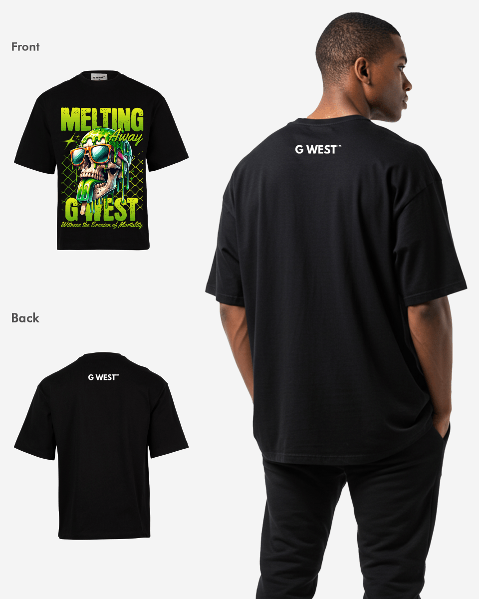 G-WEST MELTING AWAY OVERSIZED TEE