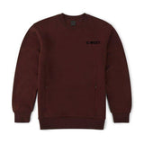 G West Mens Logo Fleece Crewneck With Invisible Zippers