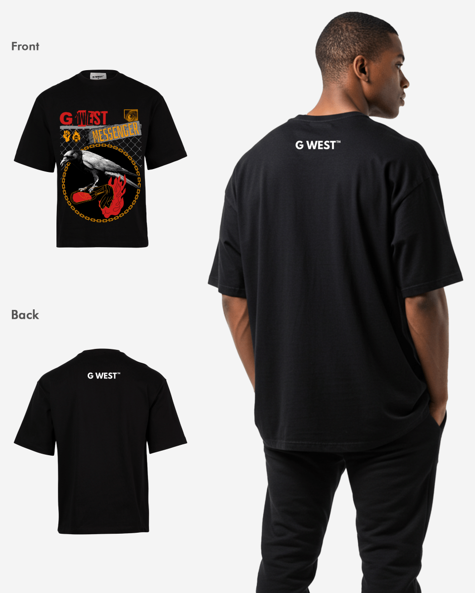 G-WEST MESSENGER OVERSIZED TEE