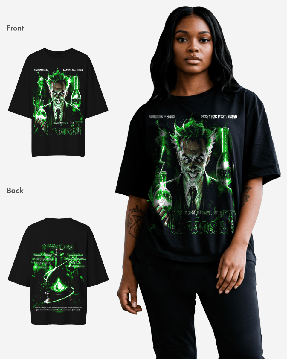 G West Midnight Genius Premium Oversized Tee -WOMEN