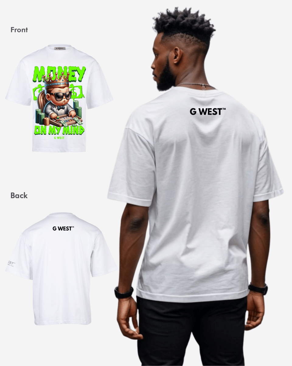 G-WEST MONEY ON MY MIND OVERSIZED TEE