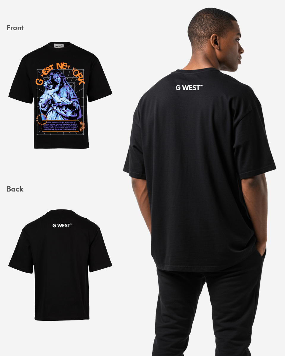 G-WEST NEW YORK OVERSIZED TEE