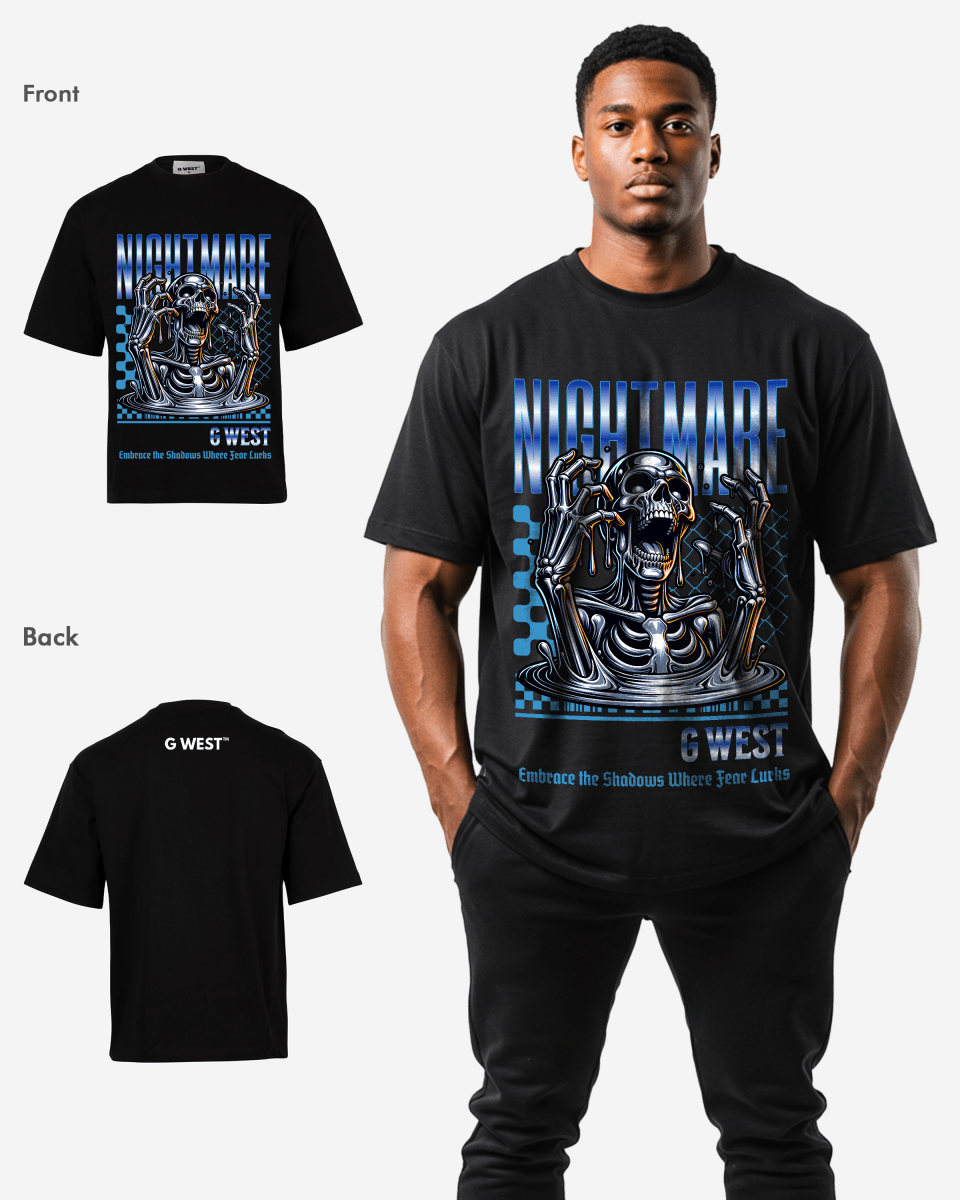 G-WEST NIGHMARE OVERSIZED TEE