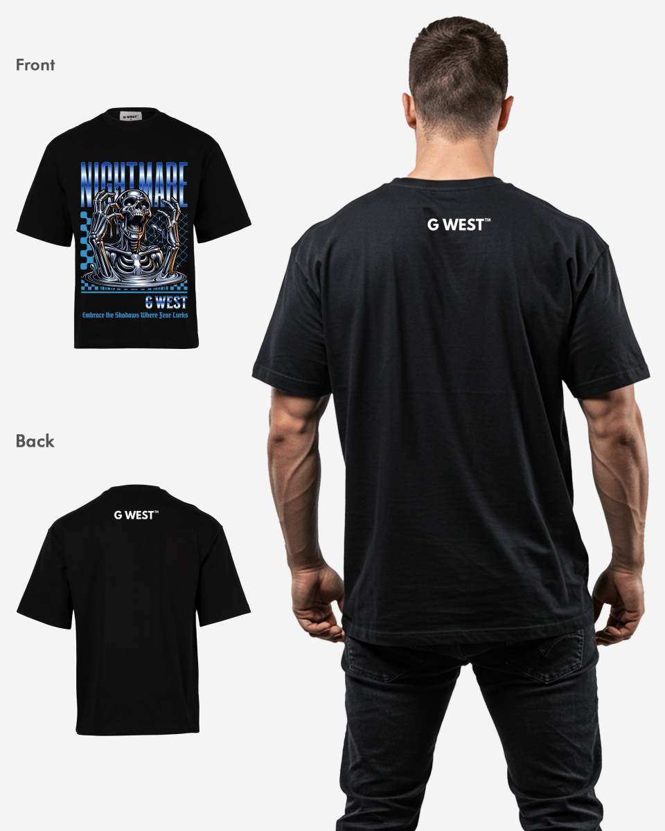 G-WEST NIGHMARE OVERSIZED TEE
