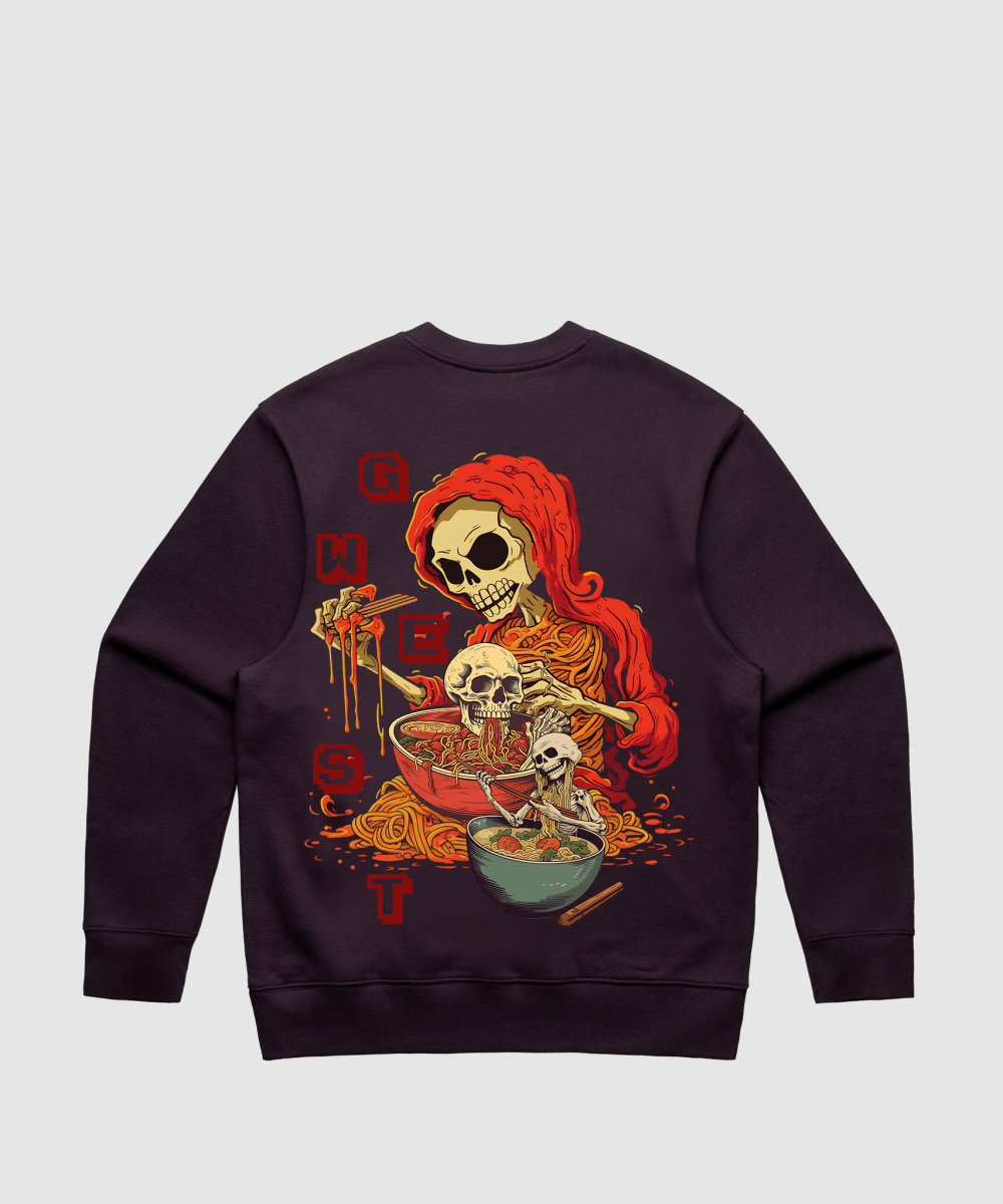 G West Noodle Skeleton Heavy Premium Crewneck