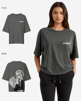 G West Oversized Angel Girl Tee -WOMEN