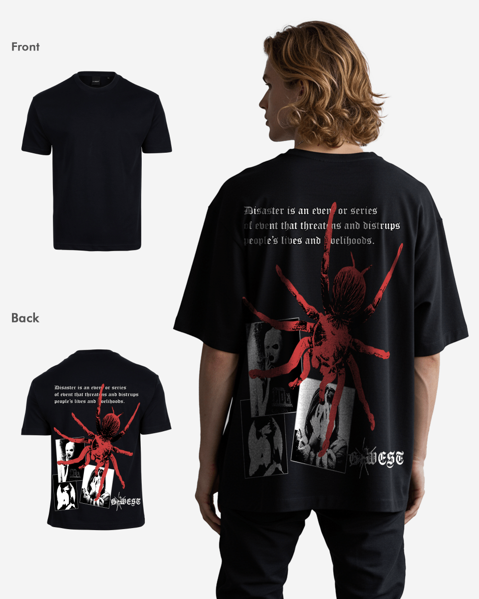 G West Oversized Big Spider Mens T-Shirt