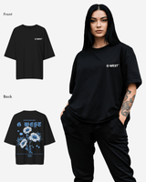 G West Oversized Blue Garden Tee - WOMEN