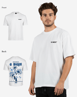 G West Oversized Blue Garden Tee