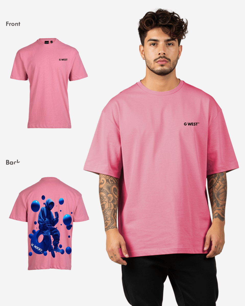 G West Oversized Blue Man Tee