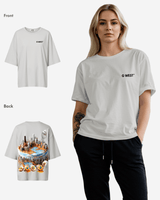 G WEST OVERSIZED CHICAGO CAKE TEE -WOMEN