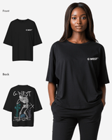 G West Womens Oversized Colors Of Life Tee