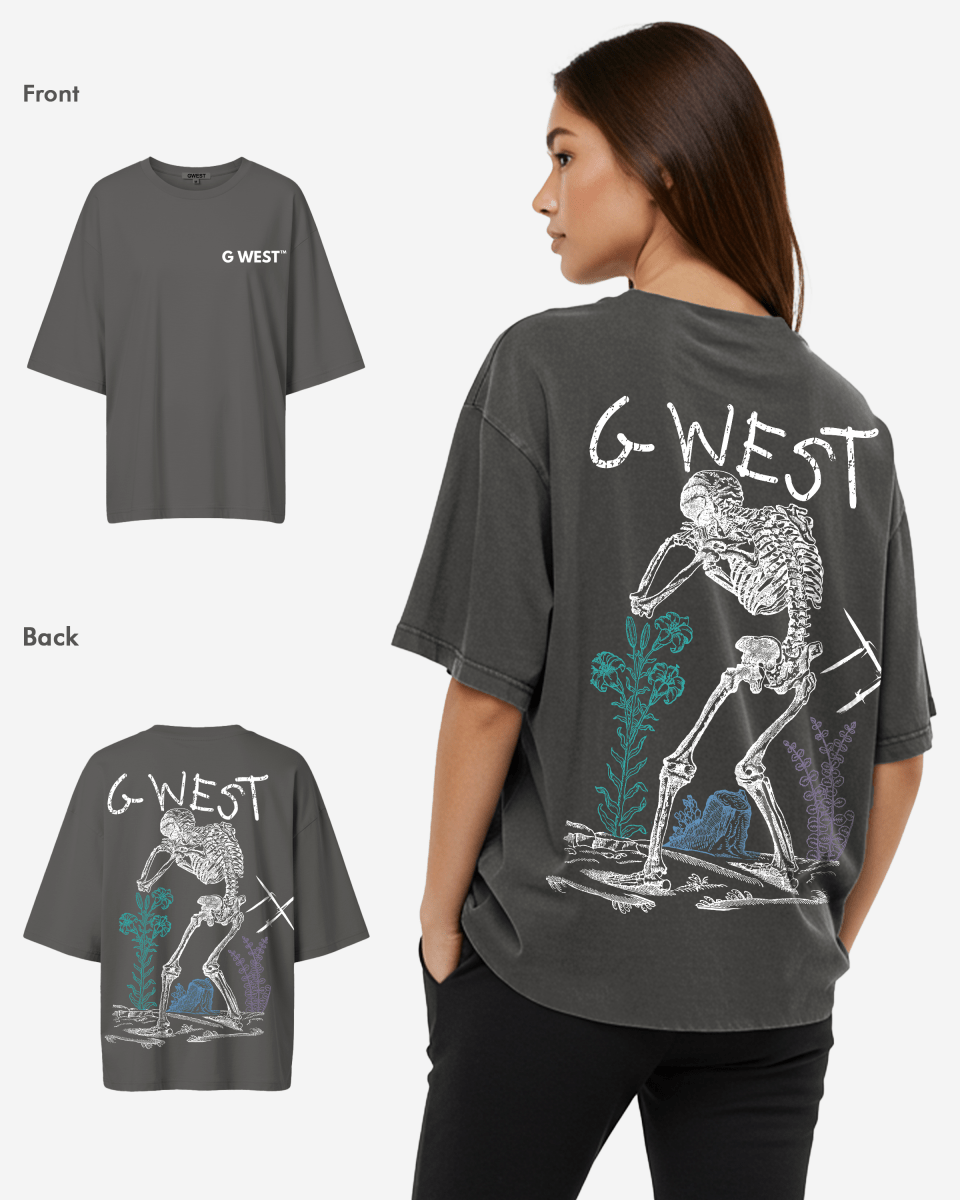 G West Womens Oversized Colors Of Life Tee