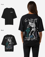 G West Womens Oversized Colors Of Life Tee