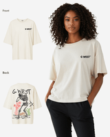 G West Womens Oversized Colors Of Life Tee
