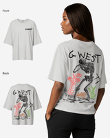 G West Womens Oversized Colors Of Life Tee