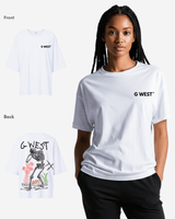 G West Womens Oversized Colors Of Life Tee