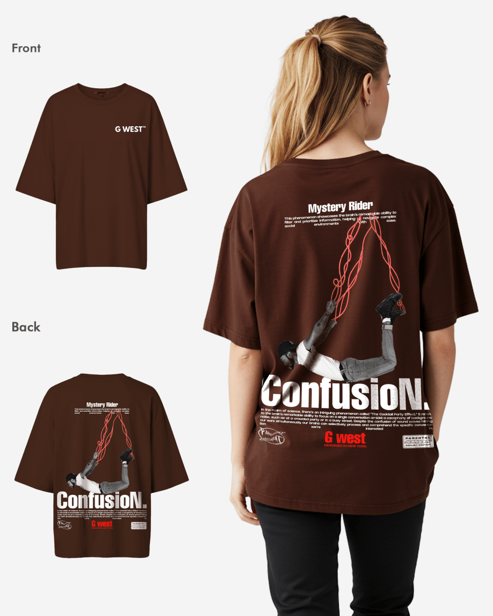 G West Womens Oversized Confusion Tee