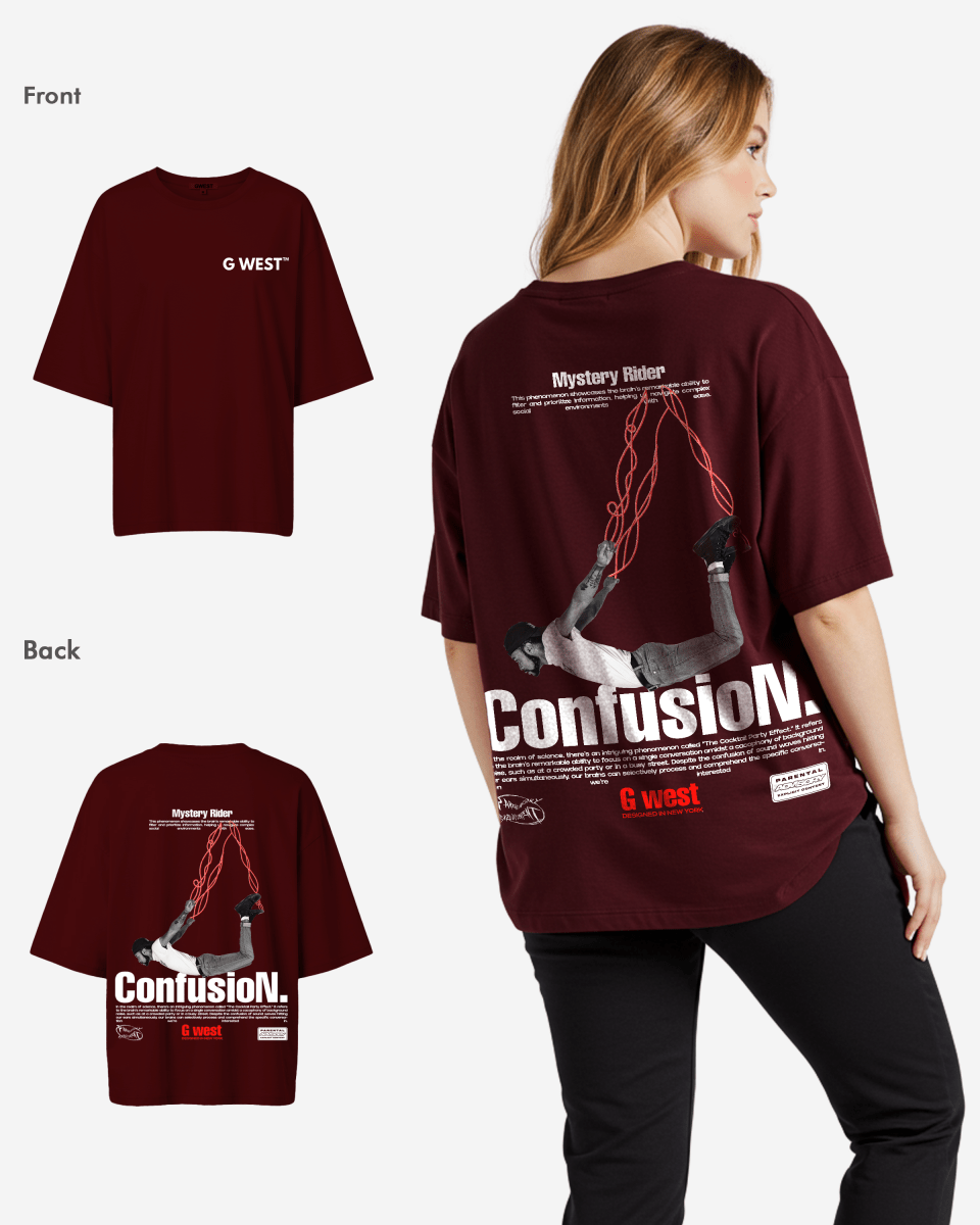 G West Womens Oversized Confusion Tee