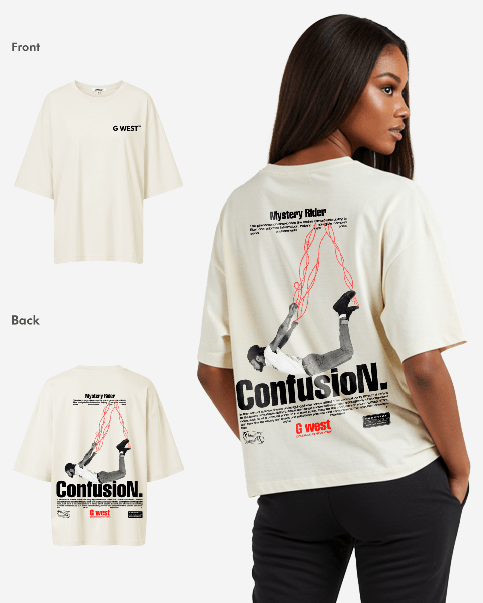 G West Womens Oversized Confusion Tee