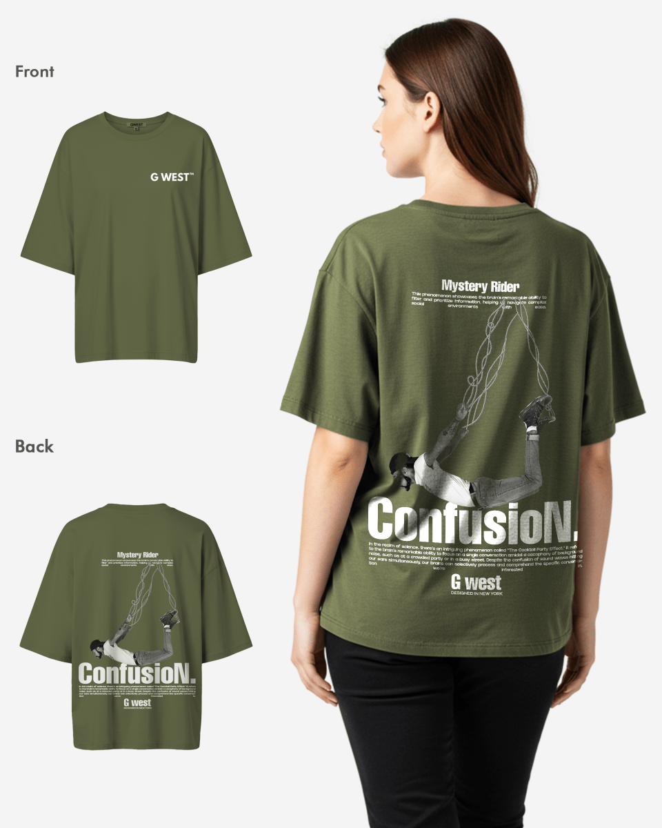 G West Womens Oversized Confusion Tee