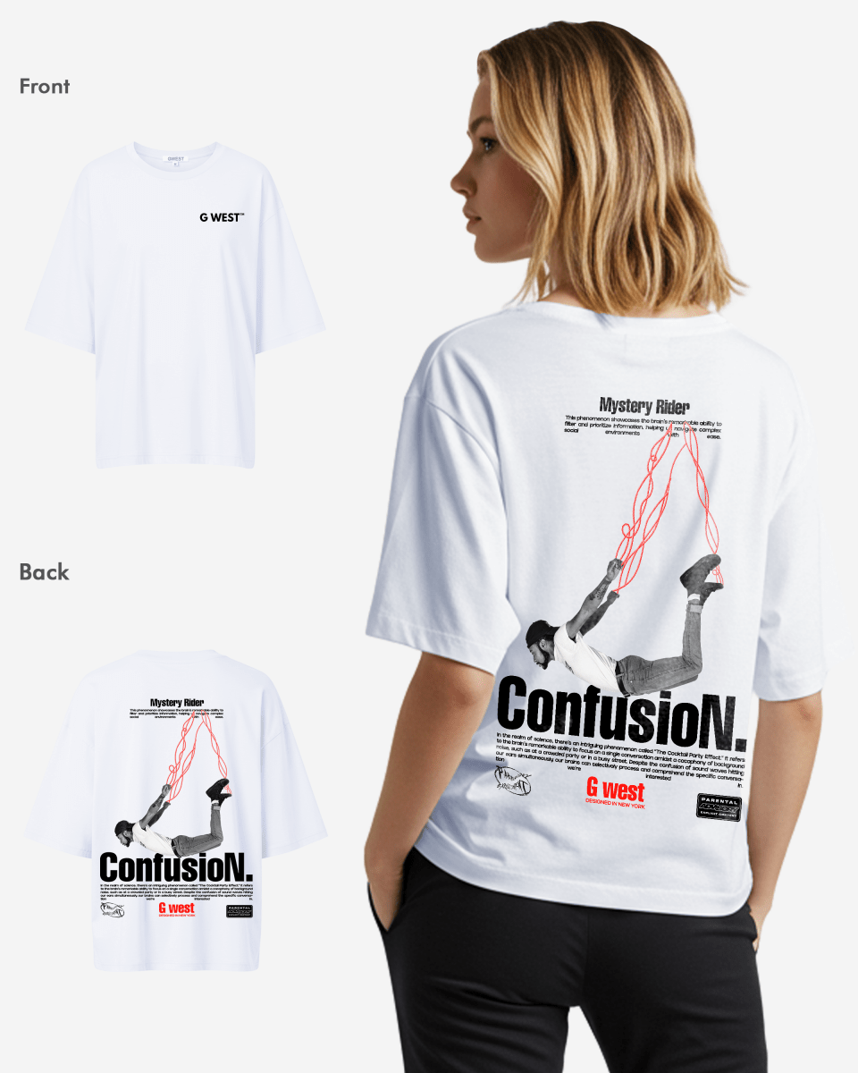 G West Womens Oversized Confusion Tee