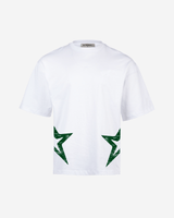 G West Oversized Cricket White T-Shirt