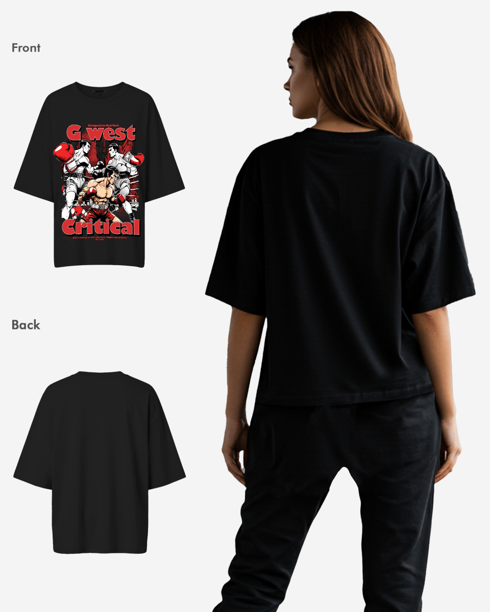 G West Womens Oversized Critical T-Shirt
